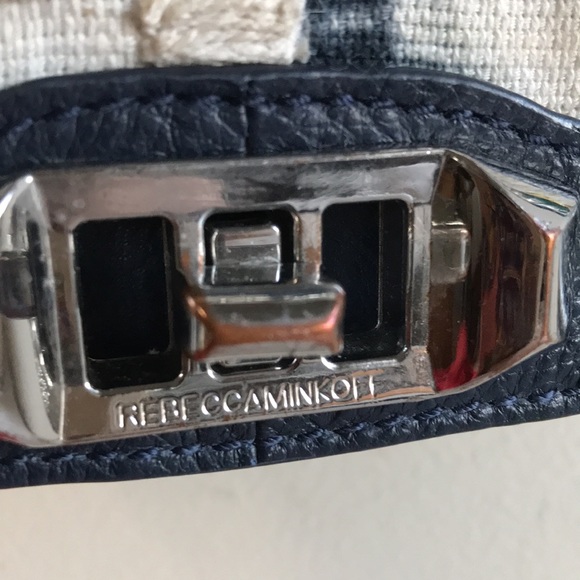 EUC Rebecca Minkoff bag Boho beaded LOVE crossbody Festival Beauty blue leather - Picture 13 of 13